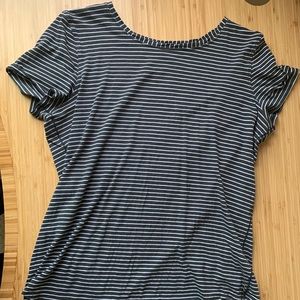 Love Crew III in Stripe Heathered Black White